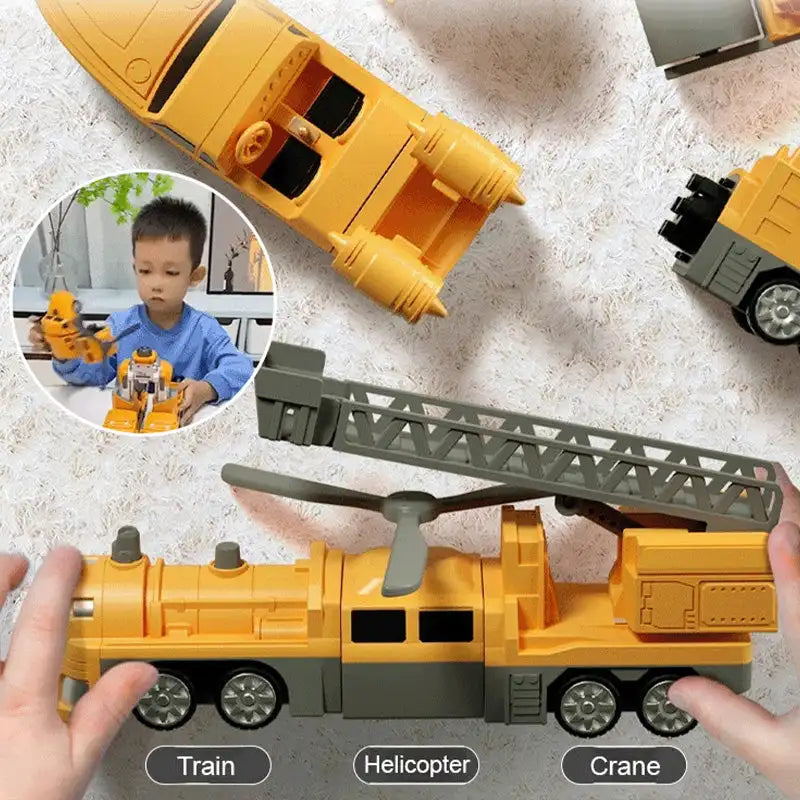 #Magnetic Transform Engineering Car Assembled Toys