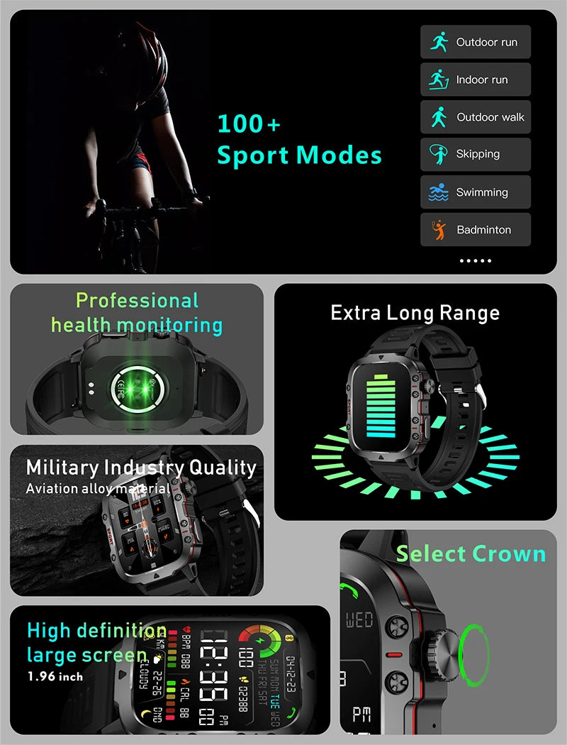 Military Smart Watch - Men